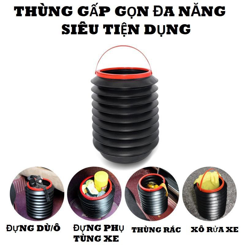 Thùng Rác Xe Hơi Gấp Gọn Tiện Dụng