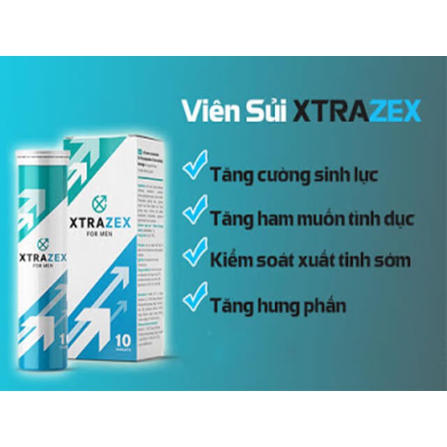 [Mỹ phẩm Nga] Viên sủi thảo dược XTRAZEX cho nam ông Khỏe Bà Vui