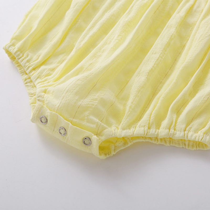 Bộ Áo Liền Quần Ngắn Tay Kèm Băng Đô Dành Cho Bé Gái Sơ Sinh