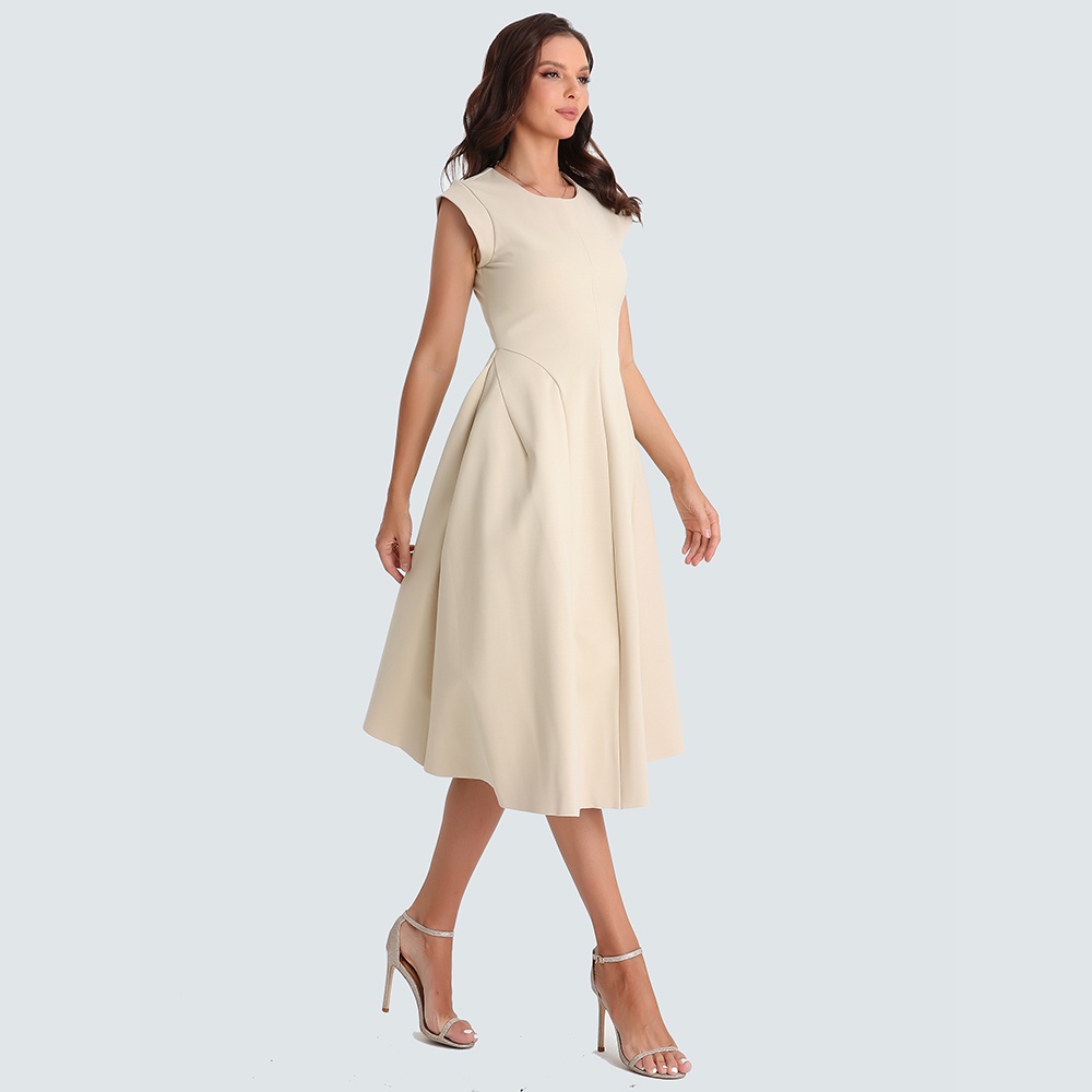 ZYHT Đầm Chữ A Không Tay Cổ Tròn Thời Trang Dành Cho Nữ váy dạ hội 5138