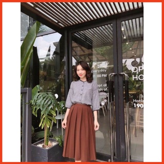 Chân Váy Xếp Ly Công Sở Xinh Sang Chảnh.
