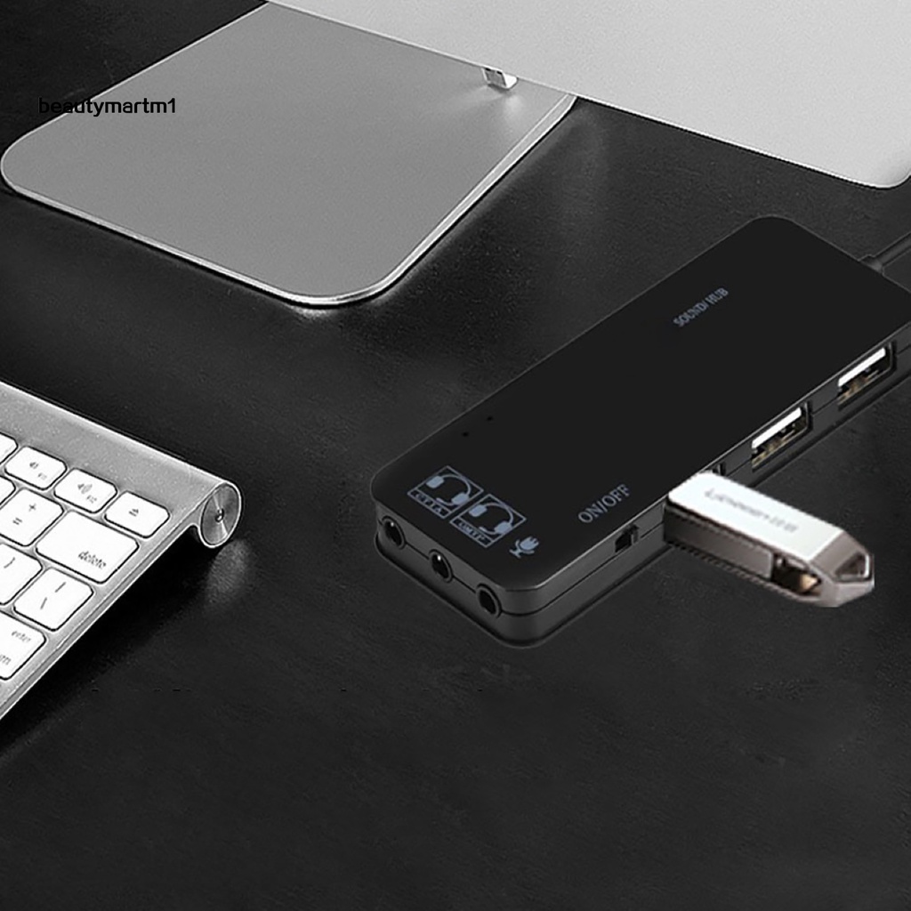 Bộ Chuyển Đổi Thẻ Âm Thanh Ngoài 7.1 Kênh 3 Cổng Usb Cho Pc Laptop