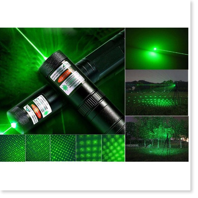 Đèn Laser 303 Ánh Sáng Xanh Lá - Full Box - Có Sạc