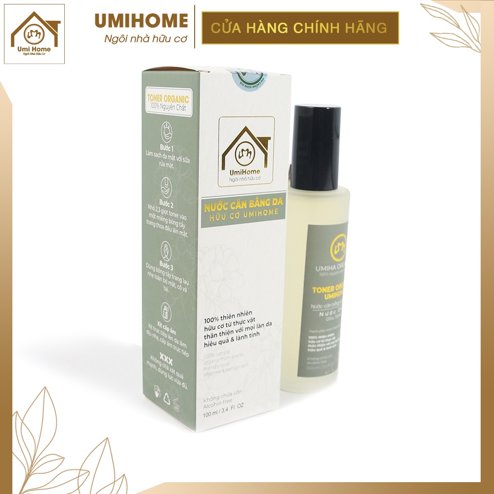 Nước cân bằng da Oliu UMIHOME nguyên chất cân bằng đô PH, chống lão hóa, giảm mụn và dưỡng da hiệu quả 100ml