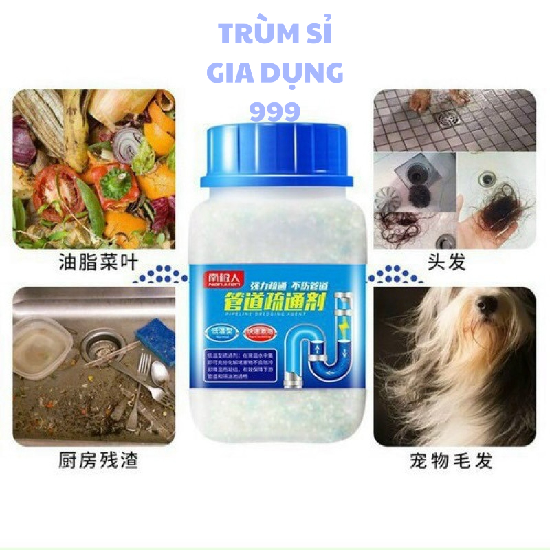 Chai bột thông cống bồn cầu nhà vệ sinh bồn rửa chén hiệu quả