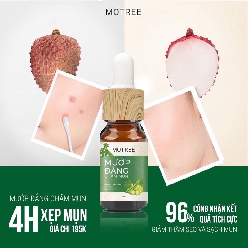 BỘ ĐÔI TIÊU MỤN 4H MOTREE - MƯỚP ĐẮNG CHẤM MỤN + SỮA RỬA MẶT NGHỆ C_CHIẾT XUẤT TỰ NHIÊN [CHÍNH HÃNG]