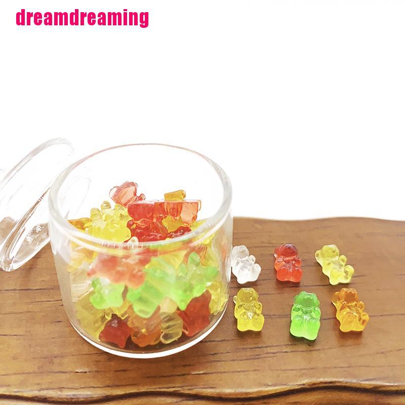Bộ 20 Mô Hình Gấu Mini Bằng Nhựa Resin Dùng Trang Trí