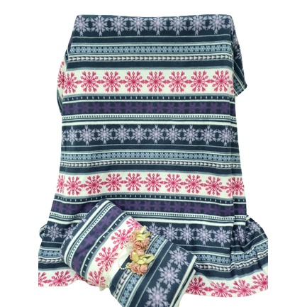 Mền nit cotton Thái HOA VĂN văn phòng, đi xe, đi học