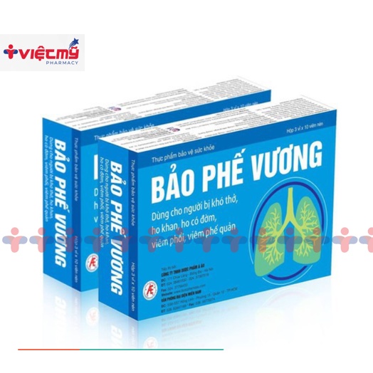 BẢO PHẾ VƯƠNG - Dùng cho người bị khó thở, ho khan, ho có đờm, viêm phổi