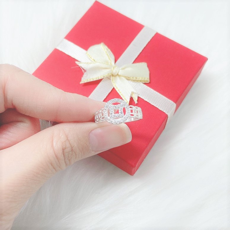 Nhẫn kim tiền bạc ta đính đá mang lại may mắn tài lộc cho chủ nhân - Trang sức bạc Evasilver