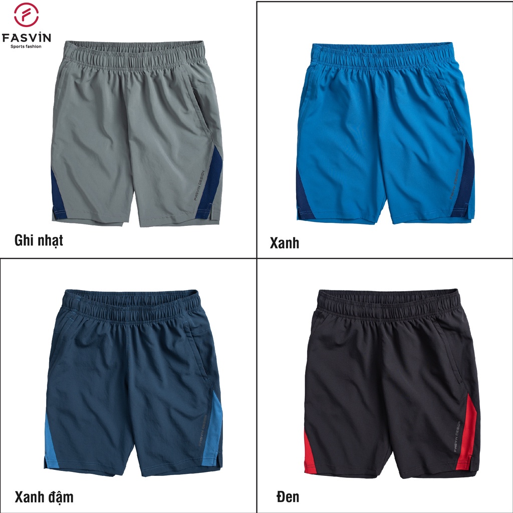 Quần Đùi Nam FASVIN Vải Gió Nhẹ Mát Hàng Nhà Máy Chất Lượng Cao Thể Thao Hay Mặc Nhà Q22508.SG
