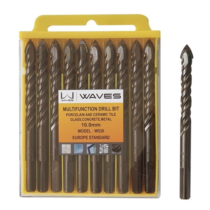 Mũi khoan thép đa năng WAVES - khoan trên sắt, kính, bê tông, gạch men, gốm sứ, gạch, gỗ