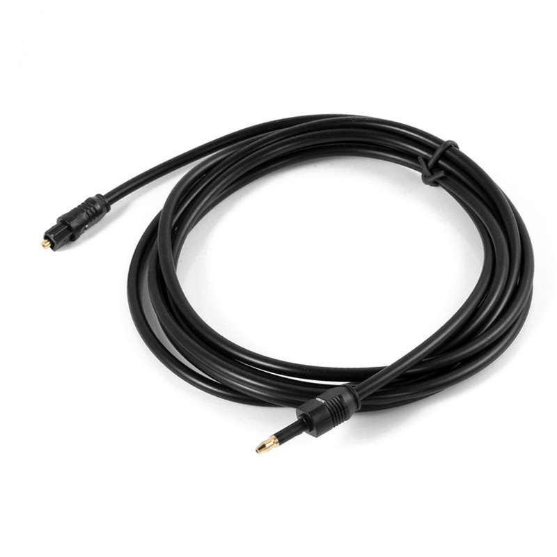 Cáp quang kết nối âm thanh SPDIF đầu cắm 3.5mm dài 2m - Dây âm thanh quang toslink 3.5mm dài 2 mét