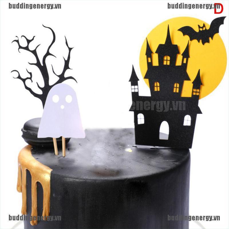 Cây Sticker Phong Cách Halloween Dùng Để Trang Trí Bánh Kem Tiện Dụng