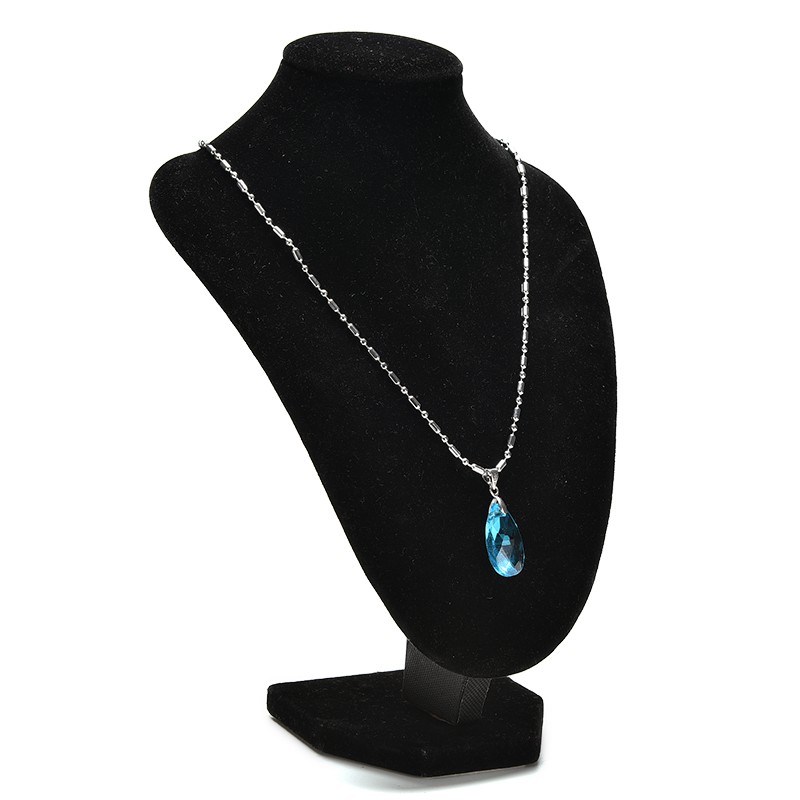 {factoryoutlet} Blue Crystal Necklace Cosplay 1PC New of Anime SAO Sword Art Online Heart of Yui adover