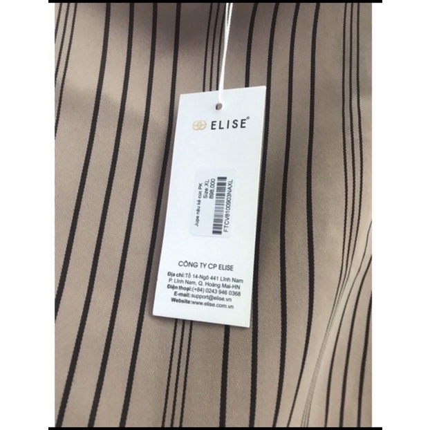 Elise newtag chân váy sọc nguyên tag L/XL form nhỏ