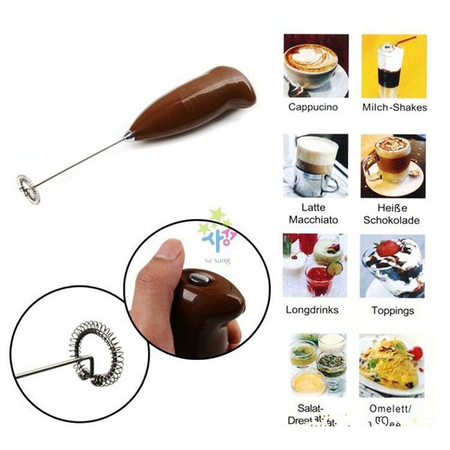 Máy Đánh Trứng Mini Cầm Tay, Khuấy Pha Cafe, Tạo Bọt , Đánh Trứng