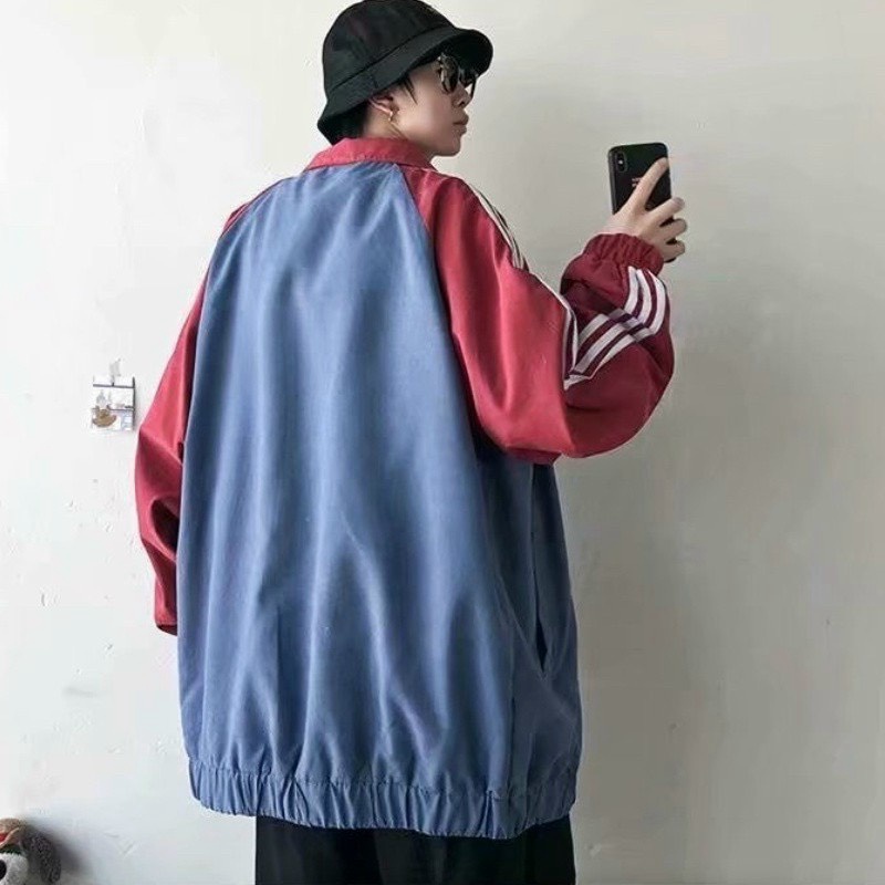 ÁO KHOÁC NAM CỔ CAO PHỐI TAY CHẠY SỌC IN HỌA TIẾT FOM RỘNG CHỐNG NẮNG CẢN GIÓ ĐI MƯA CAO CẤP VALENTINA SHOP