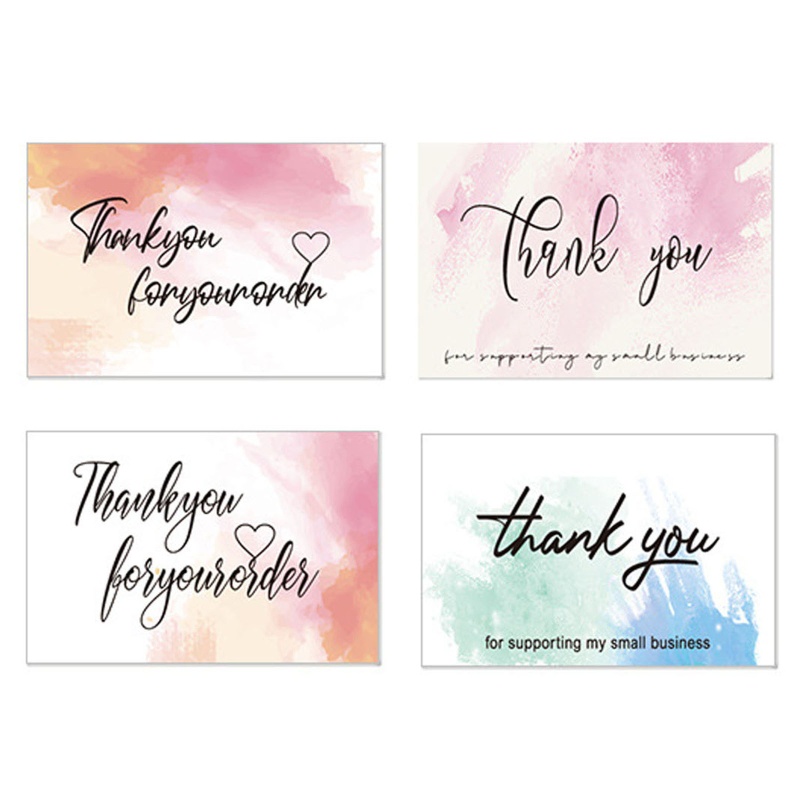 Bộ 350 Miếng Dán In Chữ Thank You 1X1.45 Inch Dùng Trang Trí Túi Kẹo