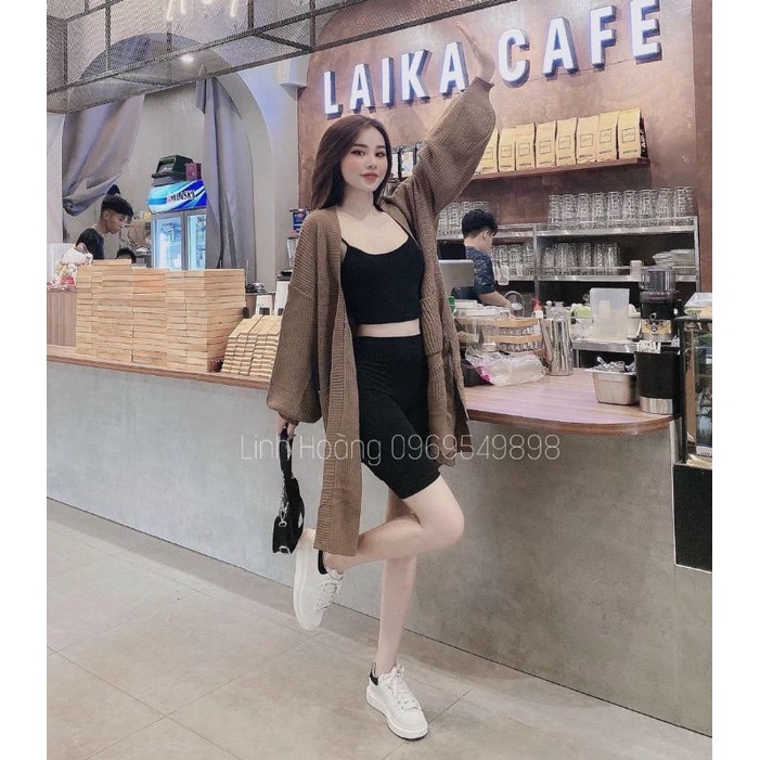 Áo len cadigan dáng dài | BigBuy360 - bigbuy360.vn