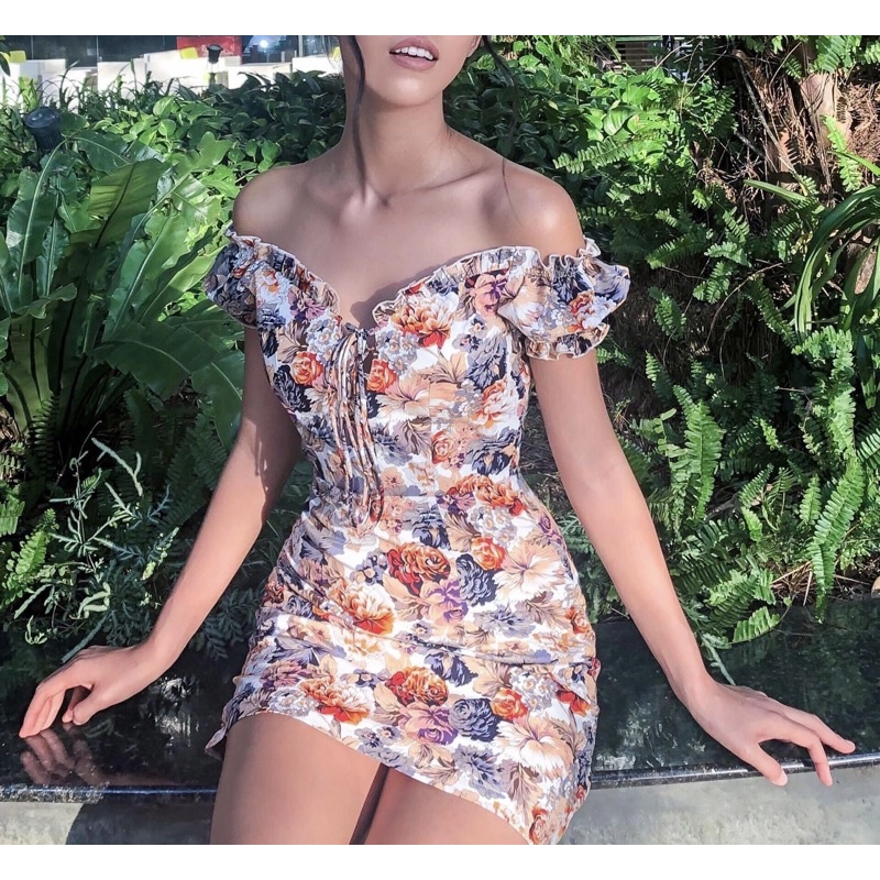 Đầm hoa thiết kế Fancier
