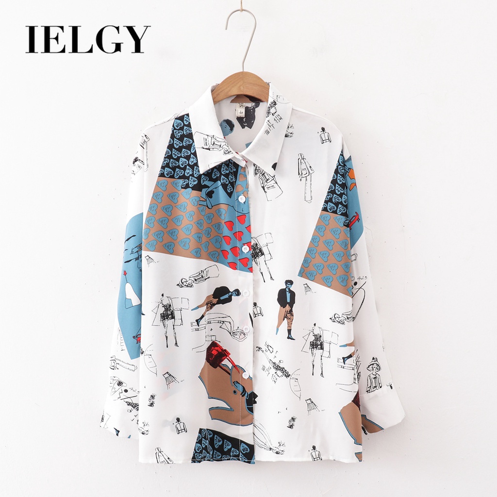 Áo sơ mi chiffon dáng rộng thời trang mùa hè mới dành cho nữ IELGY