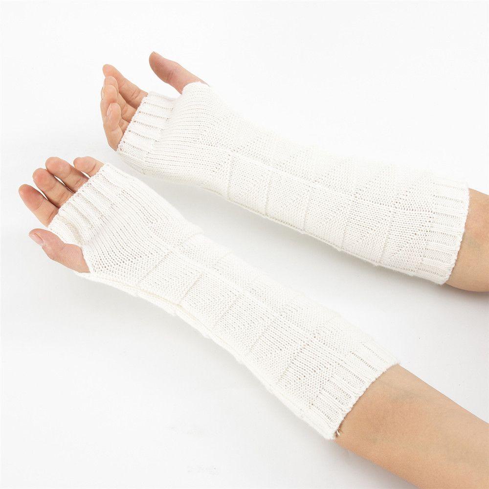 Găng Tay Len Dài Mềm Mại Giữ Ấm Mùa Đông
