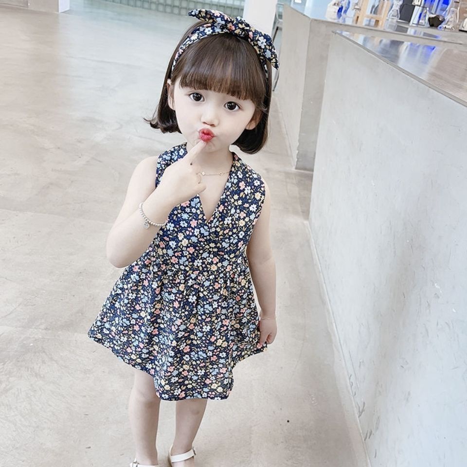 Đầm Công Chúa Cột Nơ Phong Cách Phương Tây Thời Trang Mới 2021 Dành Cho Bé Gái Sơ Sinh