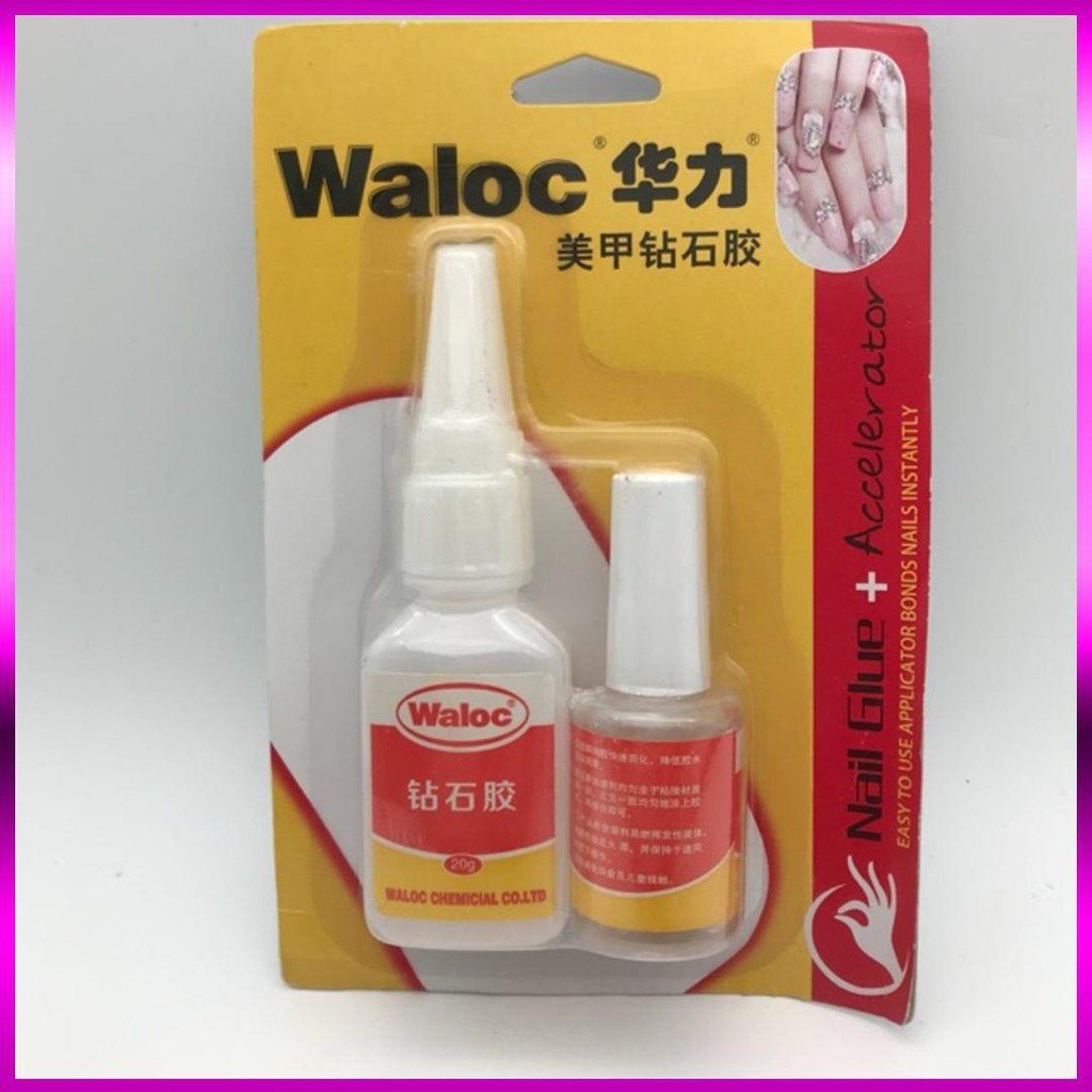 Keo waloc đính đá dán móng nail