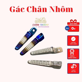 Gác chân nhôm sau lắp cho các dòng xe honda yamaha inox titan như wave