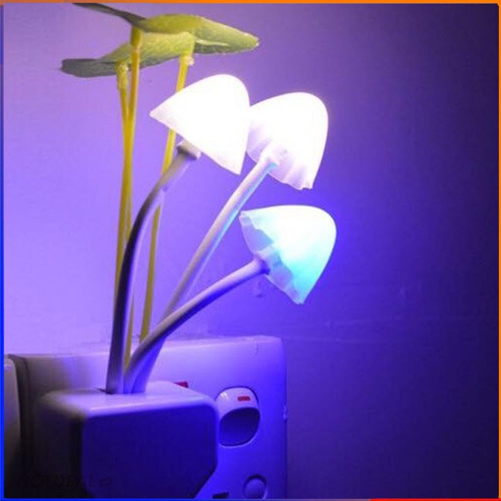 Đèn ngủ  hình cây nấm mini cảm ứng ánh sáng thông minh