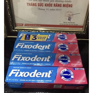 KEO DÁN HÀM RĂNG GIẢ FIXODENT 68g