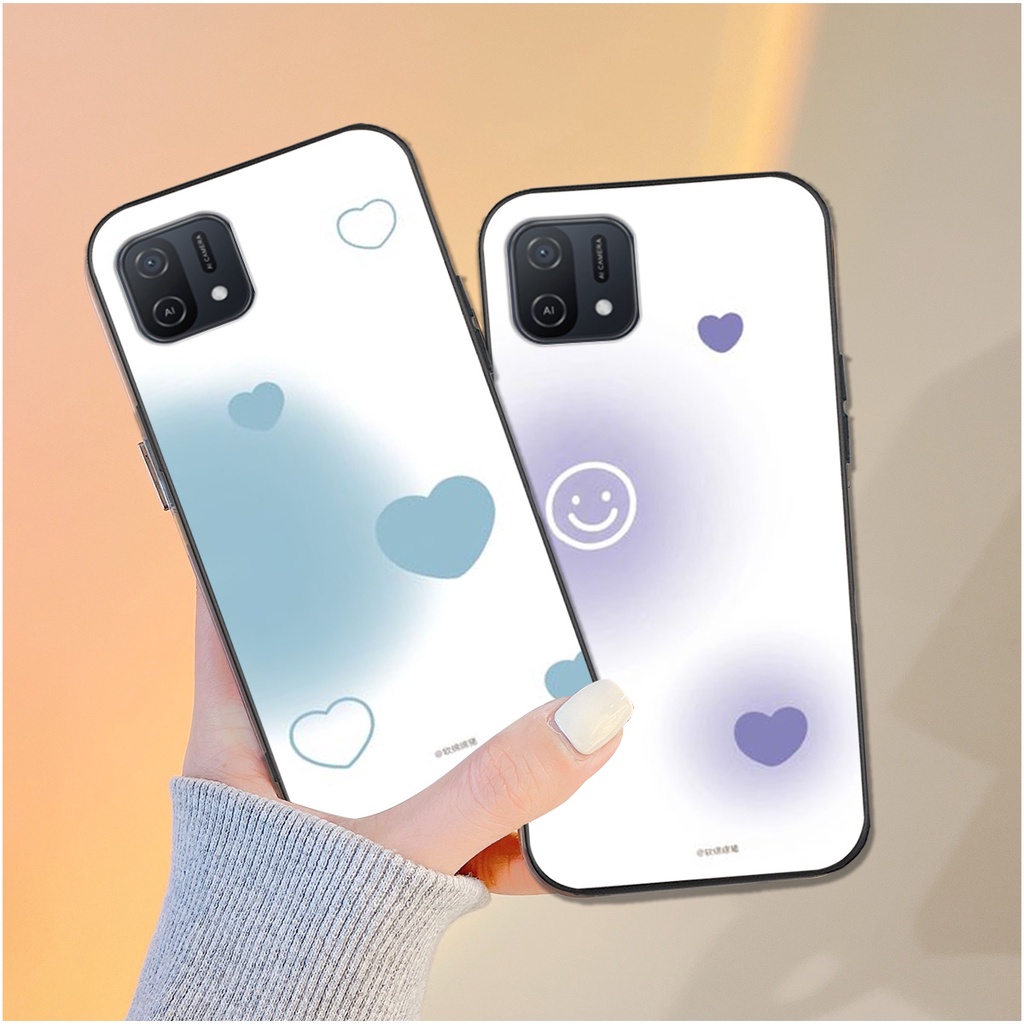 Ốp lưng điện thoại oppo a16k trái tim sắc màu