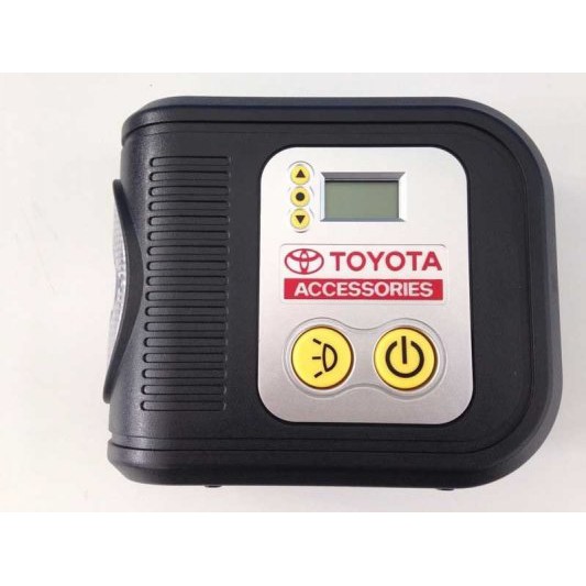 Bơm Lốp Ô Tô Điện Tử Tự Ngắt TOYOTA Accessories Có Đèn Cao Cấp - Nguồn Điện Tẩu 12V