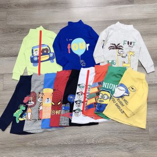 Combo 5 Áo cotton cổ 3 phân cho bé trai, bé gái