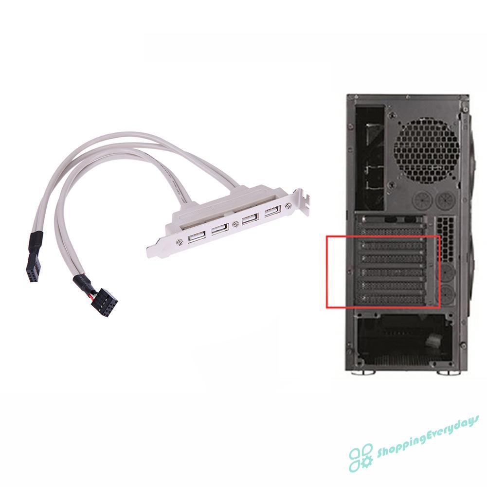 Dây Cáp Chuyển Đổi Cổng Usb 2.0 Sang Cổng Bo Mạch Chủ 9pin 4 Cổng | BigBuy360 - bigbuy360.vn
