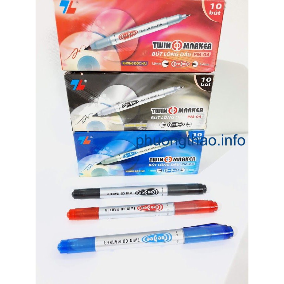 Bút dạ kính thiên long PM 04, bút ghi đĩa CD, bút viết bao 1 CÁI