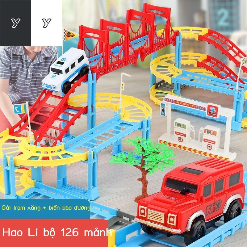 ♤◕Đồ chơi trẻ em ô tô đường sắt điện Thomas tàu hỏa giáo dục lắp ráp cậu bé món quà sinh nhật