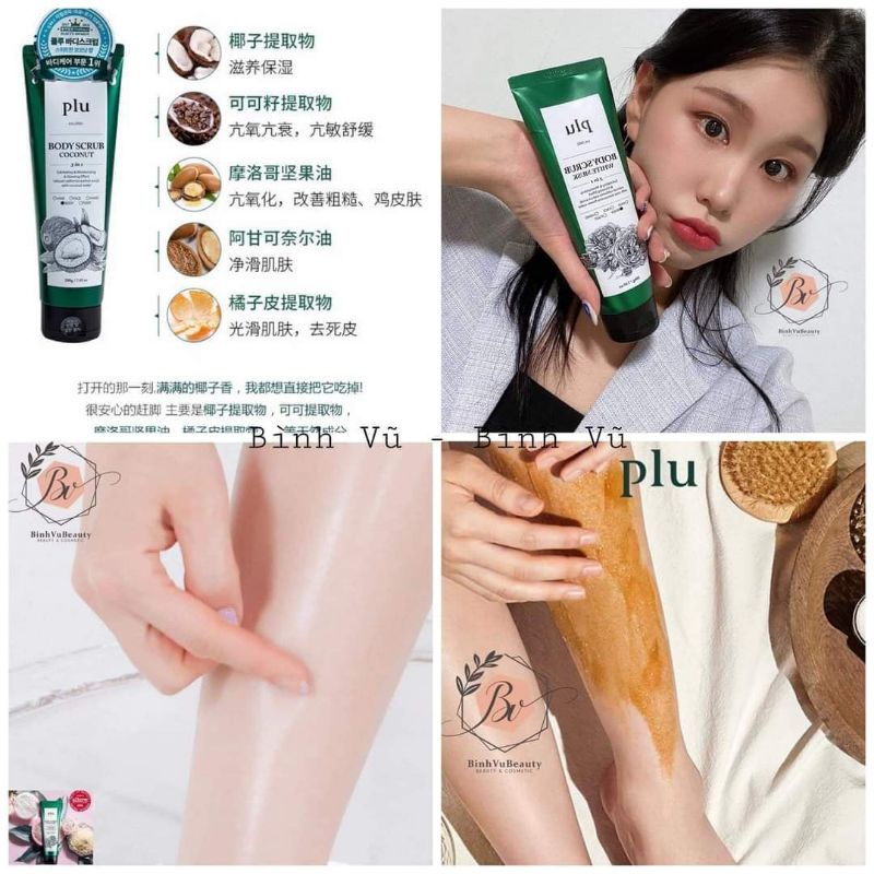 TẨY DA CHẾT CHO DA MỤN BODY DƯỠNG DA TRẮNG SÁNG PLU