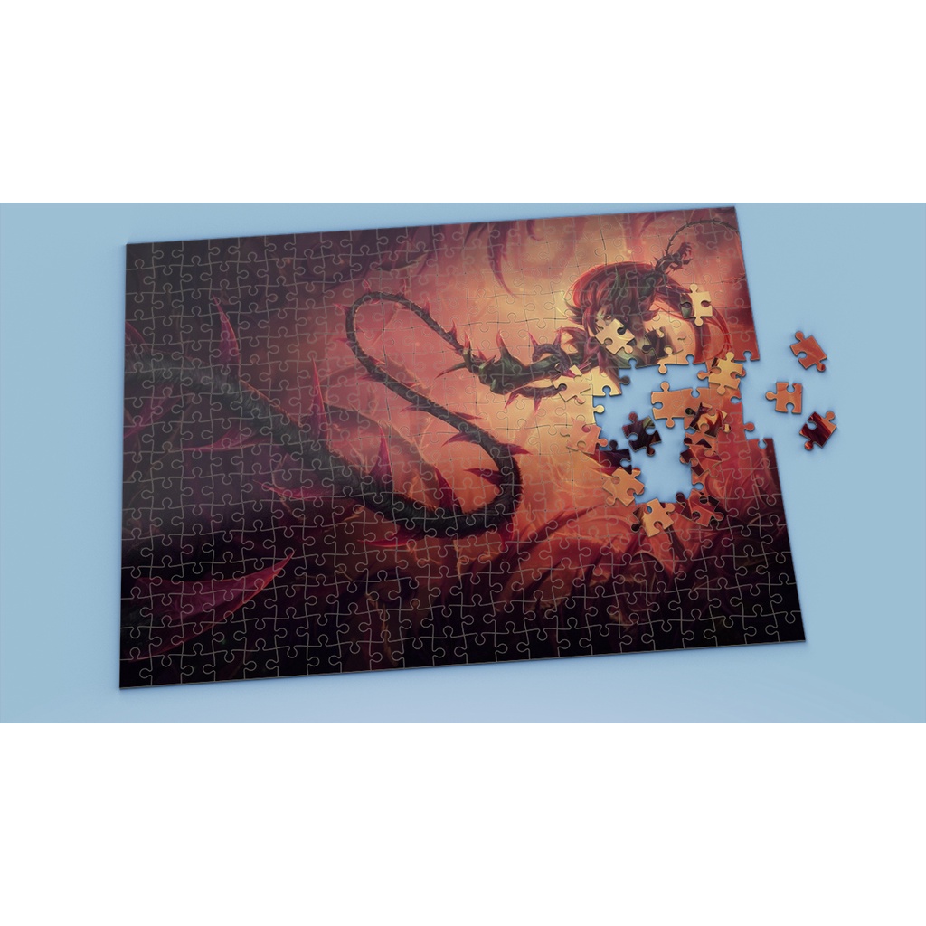 League of Legends Tranh ghép hình ZYRA - Mẫu 1 - Nhận in theo yêu cầu