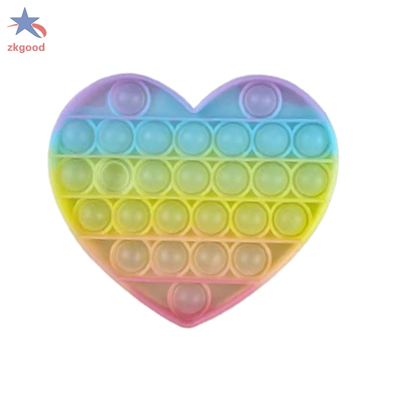 Đồ Chơi Nhấn Bong Bóng Chất Liệu Silicon Thiết Kế Đơn Giản Giúp Giảm Căng Thẳng Dành Cho Người Lớn Và Trẻ Em