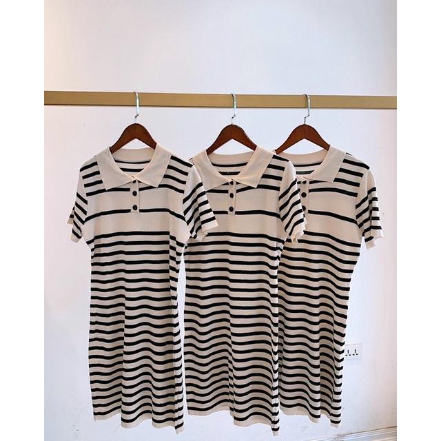 Váy len kẻ dệt kim, váy len co giãn mặc siêu thoải mái | BigBuy360 - bigbuy360.vn