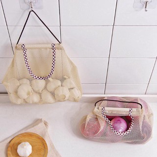 Túi lưới treo đựng hành tỏi,đồ tiện ích - Kích thước 24cm x 28cm
