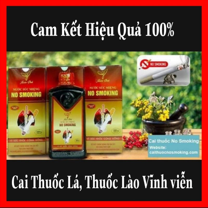 Nước súc Miệng Cai Thuốc Lá, Thuốc Lào No Smoking Xuân Vinh