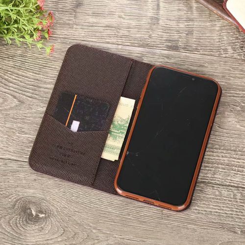 Bao Nắp Gập Chất Giả Da In Logo LV Nhiều Mẫu Mã Cho Điện Thoại iphone 14 13 11 12 Pro MAX Mini SE X XS XR
