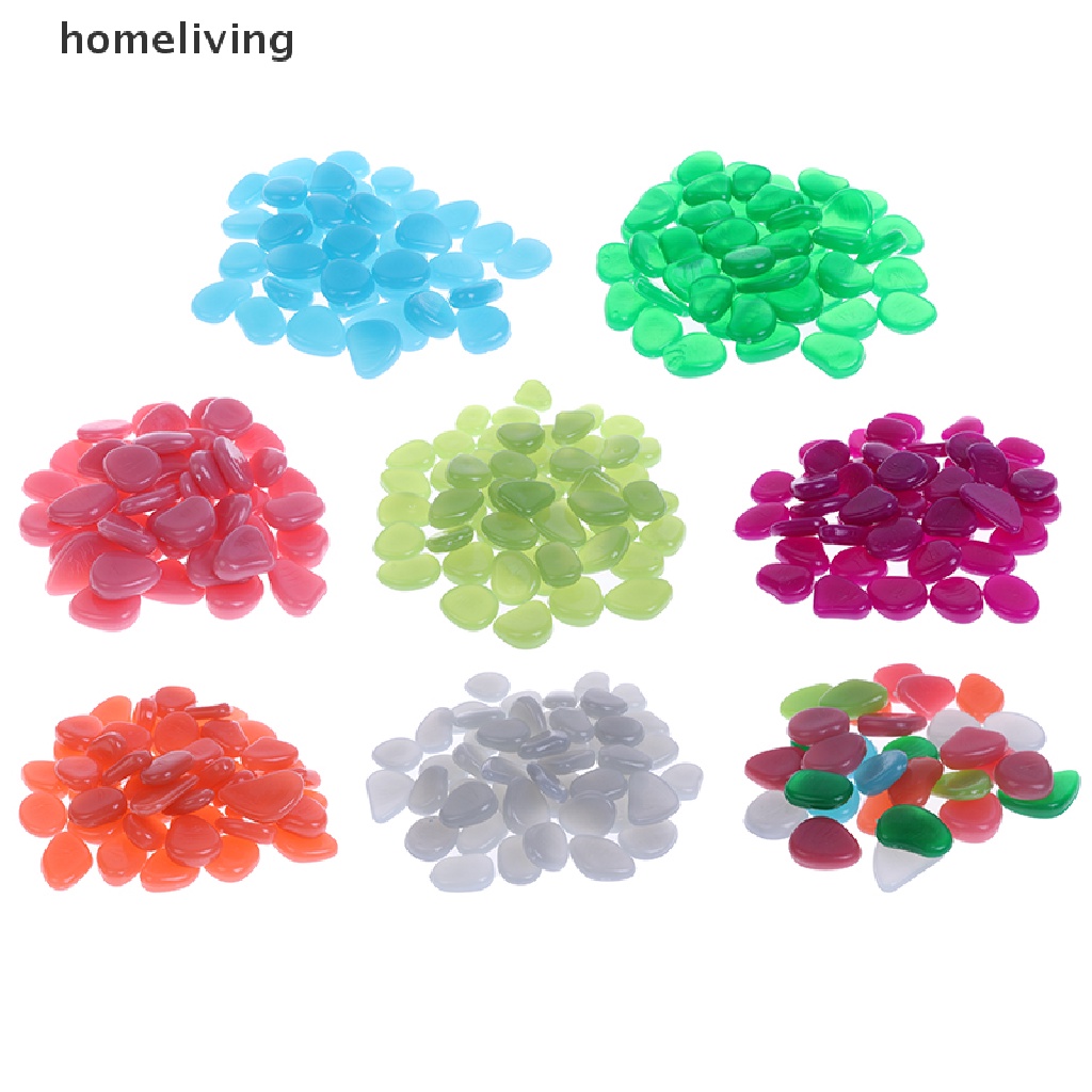 Bộ 50 Viên Đá Dạ Quang Trang Trí Bể Cá