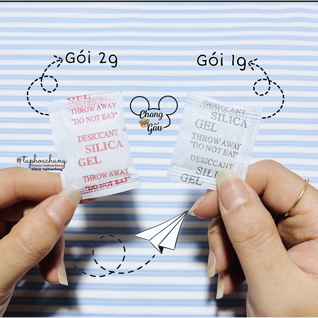 25 gói hút ẩm 2g/gói bảo quản sách truyện, đồ dùng