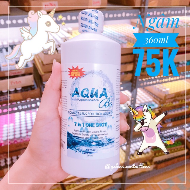 Nước Ngâm + Nhỏ Mắt Chuyên Dụng Cho Lens [Aqua + Nice Eyes] | BigBuy360 - bigbuy360.vn