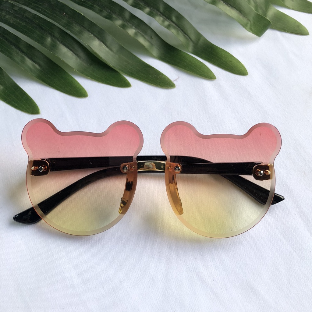 Kính Mát Cho Bé, Kính Mát Hình Gấu Dễ Thương Chống Tia UV Phù Hợp Cho Bé Từ 1-6 Tuổi