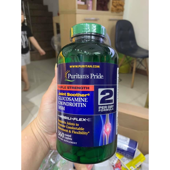 Viên Bổ Sung Glucosamine MSM Puritan's Pride 360 viên